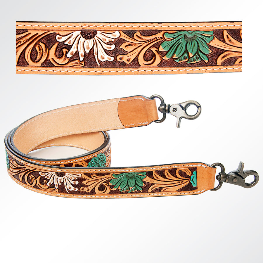 American Darling ADSTF151 Hand Tooled Genuine Leather Crossbody Handle by Hilason – Cowboy and equestrian accessories