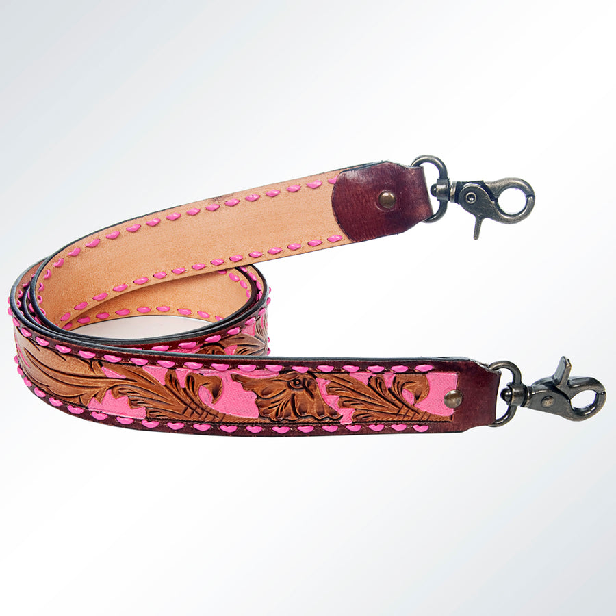 American Darling Hand Tooled Genuine Leather Crossbody Handle Strap for Bags Phone Wallet Purse Clutch