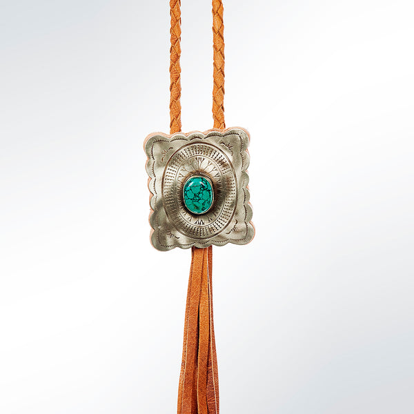 American Darling ADJW101A Braided Genuine Leather Jewelry Necklace by Hilason – Cowboy and equestrian accessories