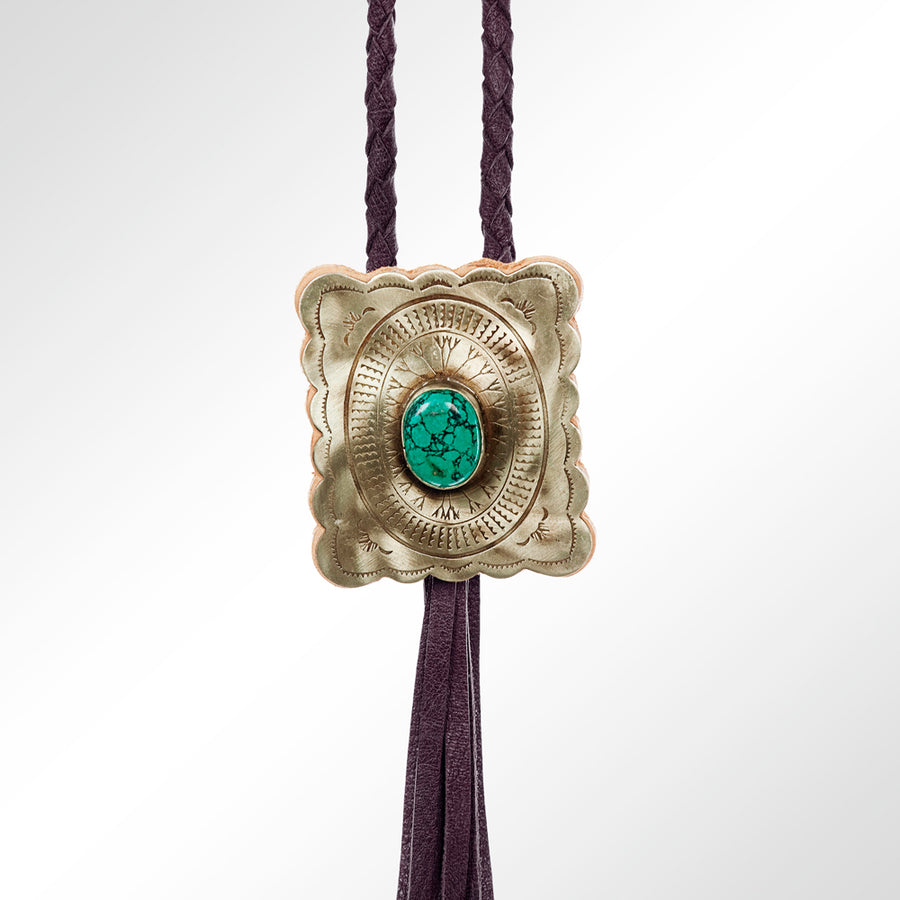 American Darling ADJW101C Braided Genuine Leather Jewelry Necklace by Hilason – Cowboy and equestrian accessories