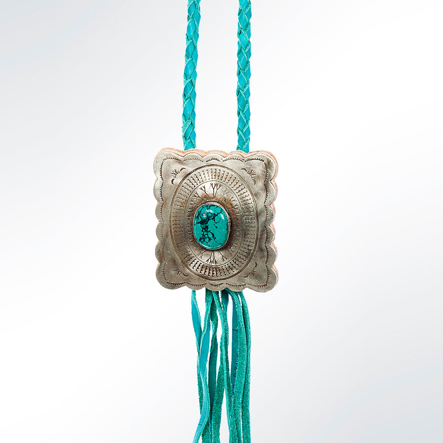 American Darling ADJW101D Braided Genuine Leather Jewelry Necklace by Hilason – Cowboy and equestrian accessories