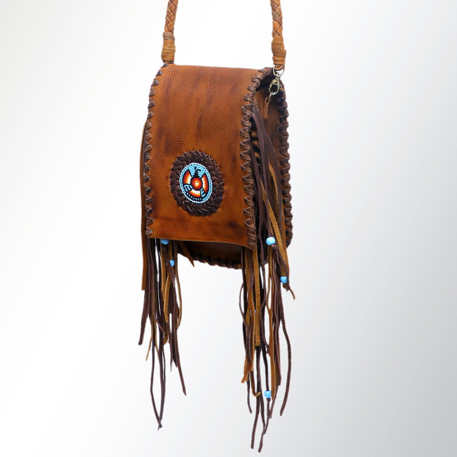American Darling Messenger Full Grain Leather Western Women Bag Handbag Purse - Uhorse