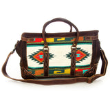 American Darling ADBG643 Duffel Hand Tooled Saddle Blanket Genuine Leather Women Bag Western Handbag Purse