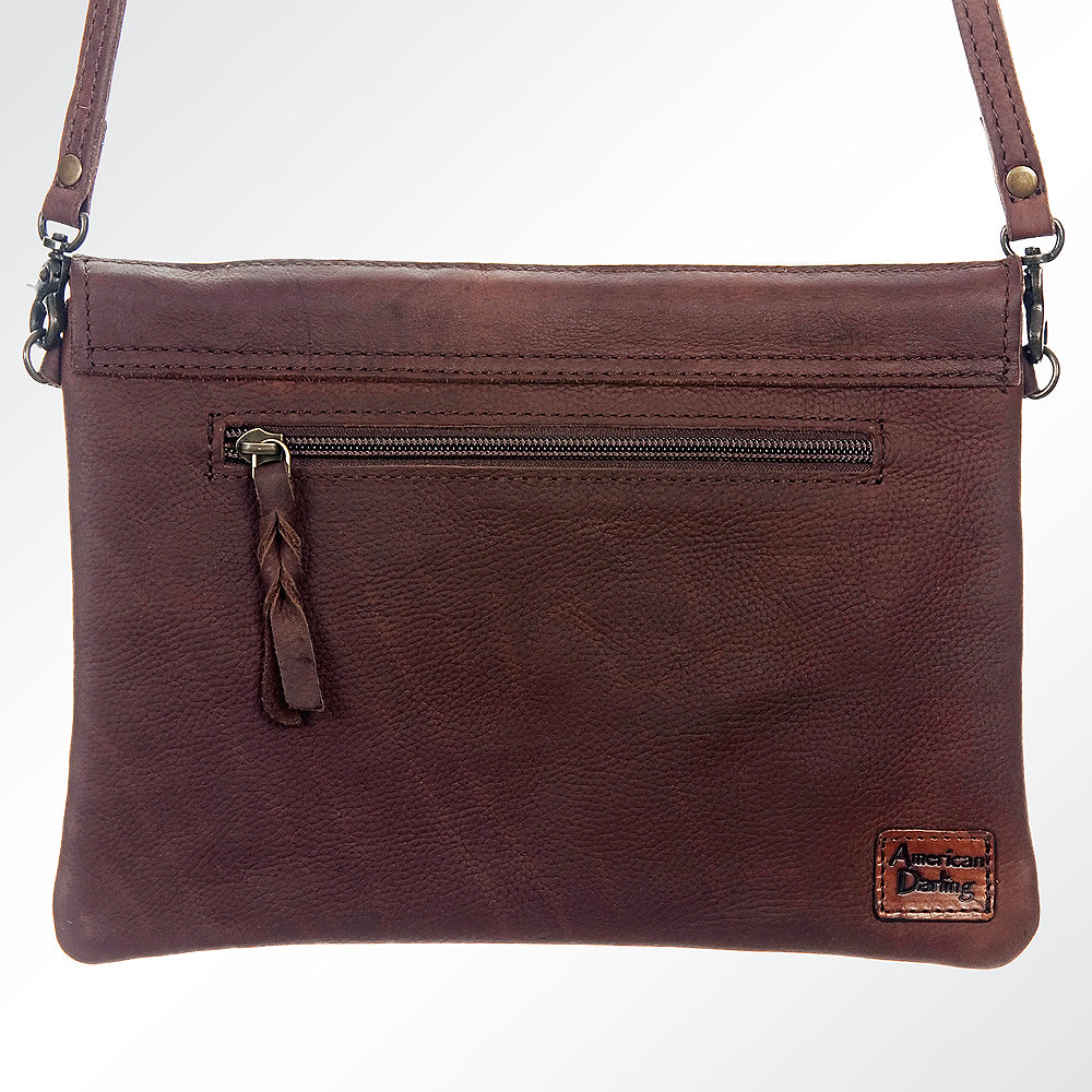 American Darling ADBGS178G Envelope Hair On Genuine Leather Women Bag Western Handbag Purse
