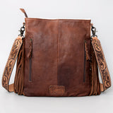 American Darling Messenger Hand Tooled Hair On Genuine Leather Western Women Bag Handbag Purse | Cute