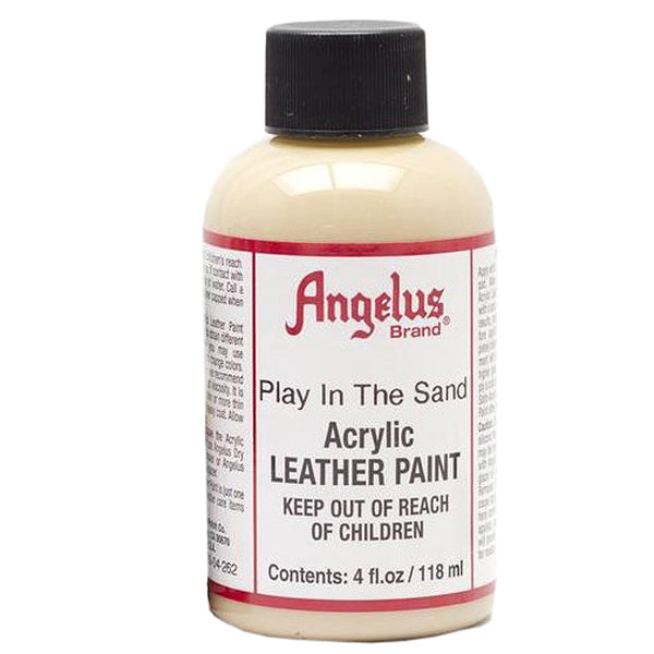 Angelus acrylic leather paint, Play In The Sand, 4 fl oz bottle - Uhorse