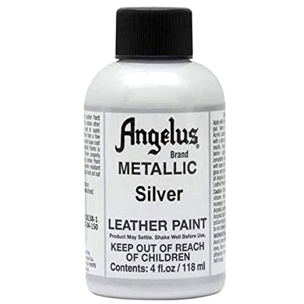 Angelus Metallic Silver Leather Paint - Uhorse