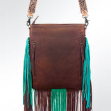 American Darling ADBG647 Large Crossbody Hair-On Genuine Leather Women Bag Western Handbag Purse