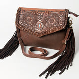 American Darling ADBGD119 Clutch Hand Tooled Genuine Leather Women Bag Western Handbag Purse