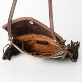 American Darling ADBGD121 Clutch Hand Tooled Hair-On Genuine Leather Women Bag Western Handbag Purse