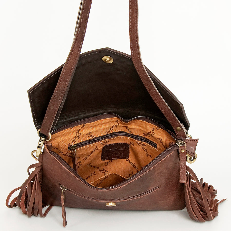 American Darling Envelope Hand Tooled Genuine Leather Women Bag Western Handbag Purse | Purses for Cute