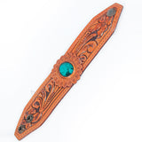 American Darling ADBRF137 Hand tooled carved Genuine Leather Bracelet women