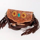 American Darling ADBGA138 Wallet Hand Tooled Genuine Leather Women Bag Western Handbag Purse