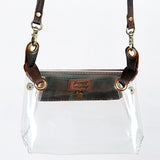 American Darling ADBGZ303 Clear Bag Hair On Genuine Leather Women Bag Western Handbag Purse