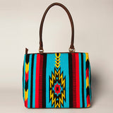 American Darling Tote Hand Tooled Saddle Blanket Genuine Leather Women Bag Western Handbag Purse