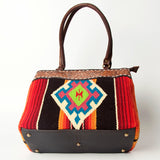 American Darling Tote Hand Tooled Saddle Blanket Genuine Leather Women Bag Western Handbag Purse