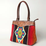 American Darling Tote Hand Tooled Saddle Blanket Genuine Leather Women Bag Western Handbag Purse