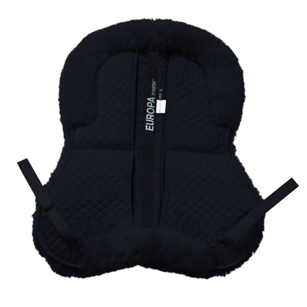 Black synthetic equestrian safety vest with fleece lining - Uhorse