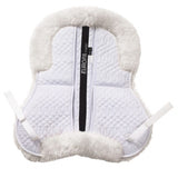 Small Europa Sheepskin Half Pad- 4 Shim White/White