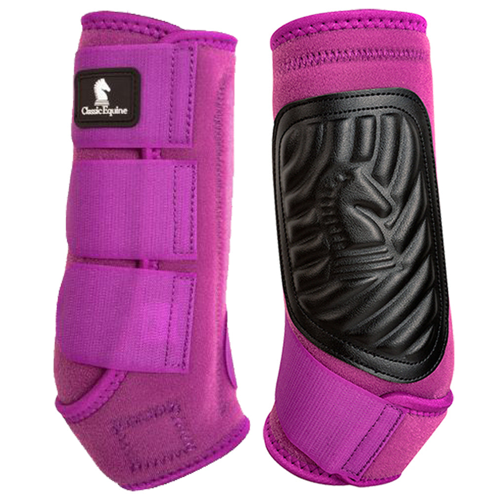 Classic Equine Horse Hind Sports Boots Classic Fit Plum