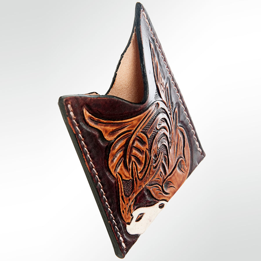 American Darling Card Holder Hand Tooled Genuine Leather | Business Credit
