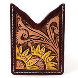 American Darling ADCCF105 Card-Holder Hand Tooled Genuine Leather Women Bag Western Handbag Purse