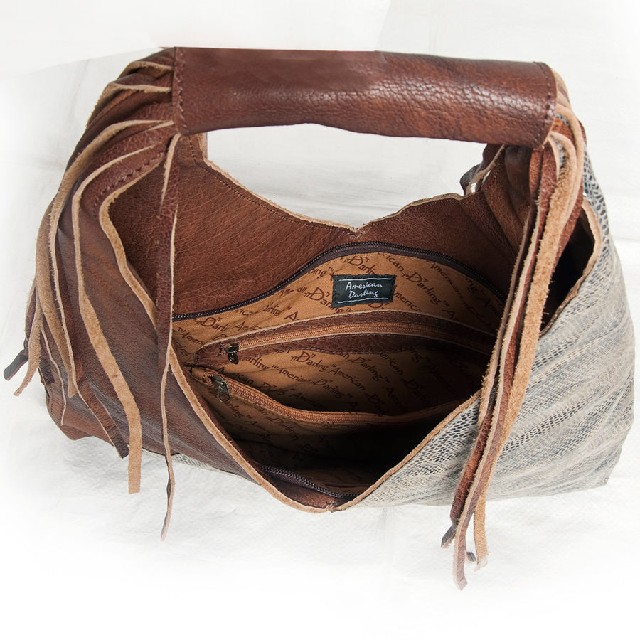 American Darling Hobo Bag Genuine Leather Western Purse with Fringes High-Quality YKK Zipper & Well-compartmentalized
