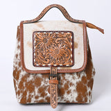 American Darling Hand Tooled Hair On Genuine Leather Women Bag Western Handbag Purse