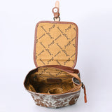 American Darling Hand Tooled Hair On Genuine Leather Women Bag Western Handbag Purse