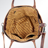 American Darling Hand Tooled Hair On Genuine Leather Women Bag Western Handbag Purse