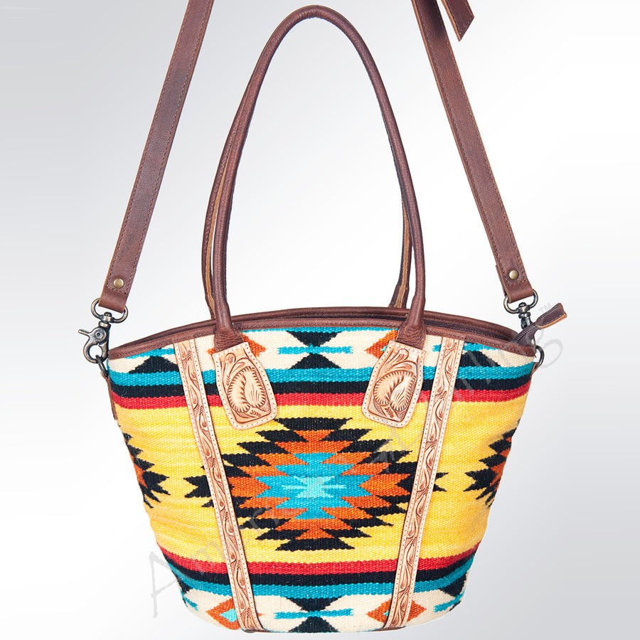 American Darling Hobo Bag Hand Tooled Floral Carved Cowhide Genuine Leather Western Bag with YKK Zipper