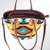 American Darling Hand Tooled Hair On Genuine Leather Women Bag Western Handbag Purse