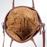 American Darling Hand Tooled Hair On Genuine Leather Women Bag Western Handbag Purse