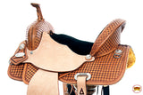 Flex Tree Western Horse Saddle Hilason In American Leather Barrel Trail