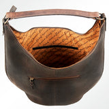 American Darling HOBO Hand Tooled Hair-on Genuine Leather women bag western handbag purse