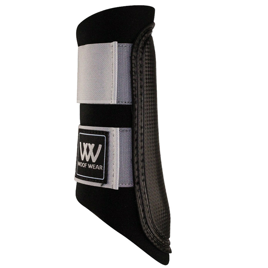 Medium Woof Wear Horse Sport Brushing Boot Full Coverage Strike Pad Brushed Steel - Uhorse