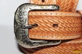 HILASON Tooled Genuine Heavy-duty Leather Hand Crafted Unisex Western CCW Holster Belt Carving Women Men Gun Full Grain