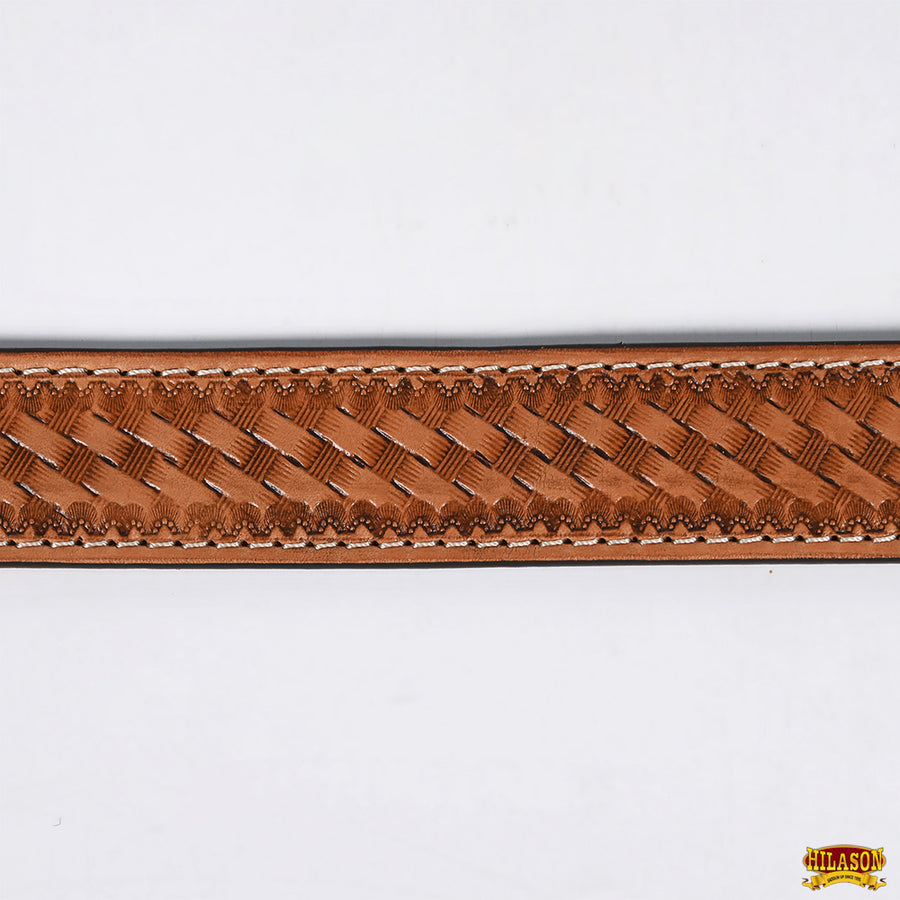 HILASON Western Genuine Leather Belt for Men Women Cowboy Cowgirl Handmade Unisex Full Grain Heavy Duty Engraved Buckle