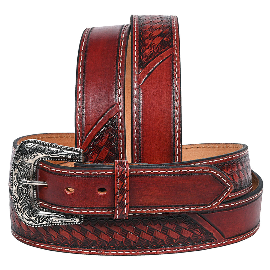 HILASON Western Genuine Leather Belt for Men Women Cowboy Cowgirl Handmade Unisex Full Grain Heavy Duty Engraved - Uhorse