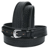 HILASON Western Genuine Leather Belt Cowboy Cowgirl Unisex Engraved Buckle 46 In - Uhorse