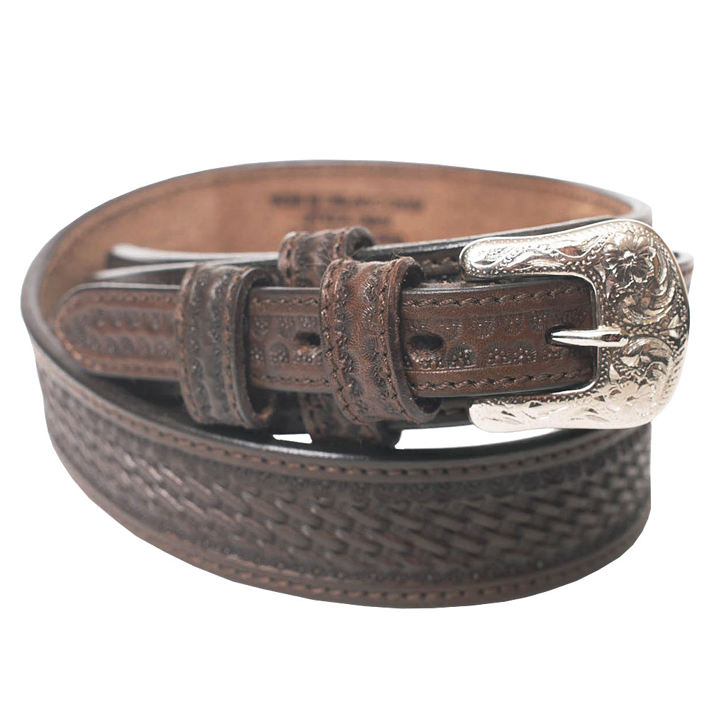 Men's Brown Leather Stitched Workhorse Ranger Belt - Heavy Duty - 1.5”  Wide, 38 : : Clothing, Shoes & Accessories