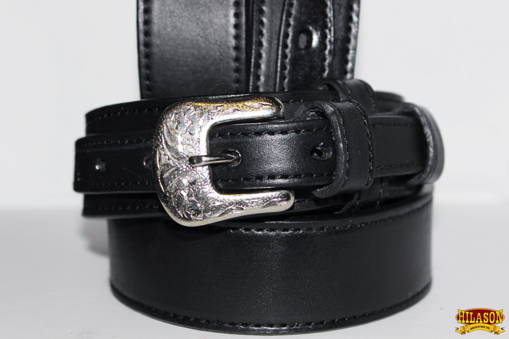 Western Hilason Genuine Leather Mens Ranger Belt 1.5" Width