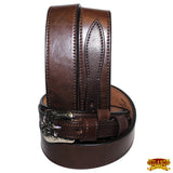 Western Hilason Genuine Leather Mens Ranger Belt 1.5" Width