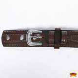 Western Hilason Genuine Leather Mens Ranger Belt 1.5" Width