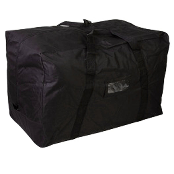 Black nylon duffel bag with handles - Uhorse