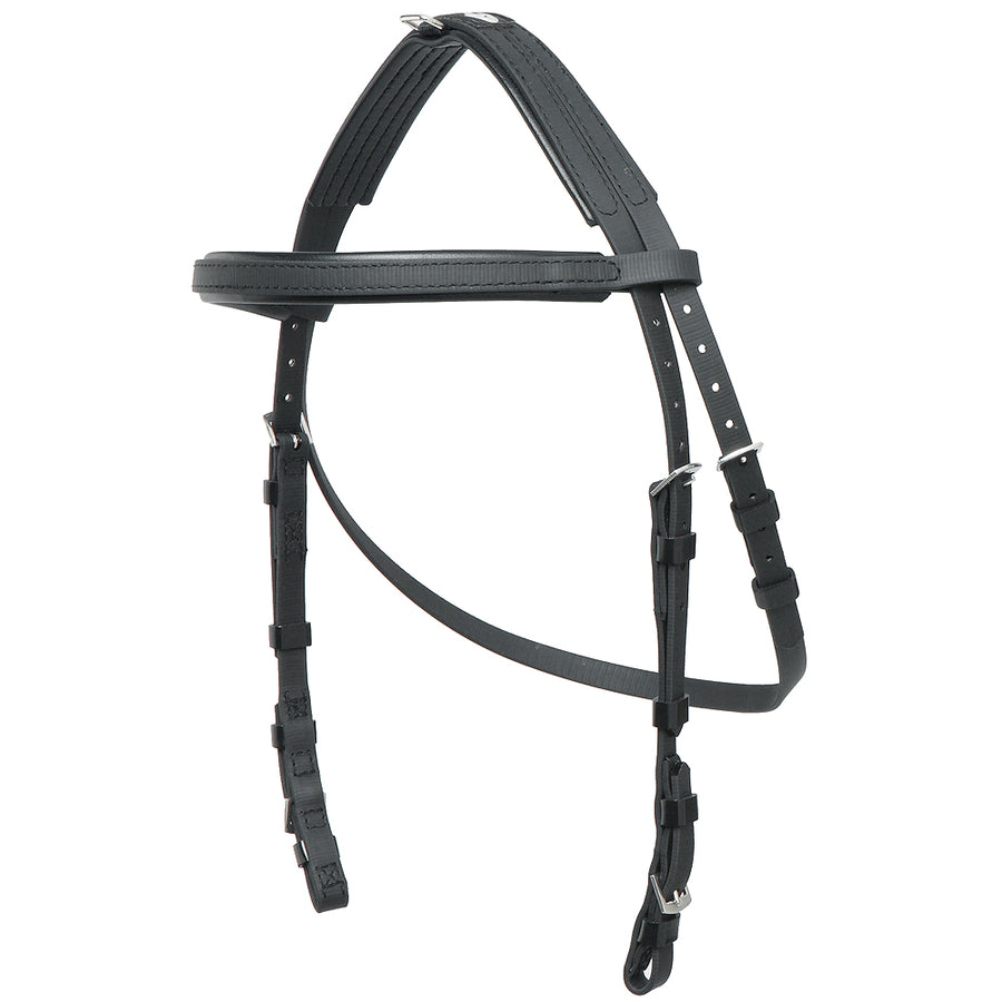 Size Full Zilco Horse Hackamore Bridle Black - Uhorse