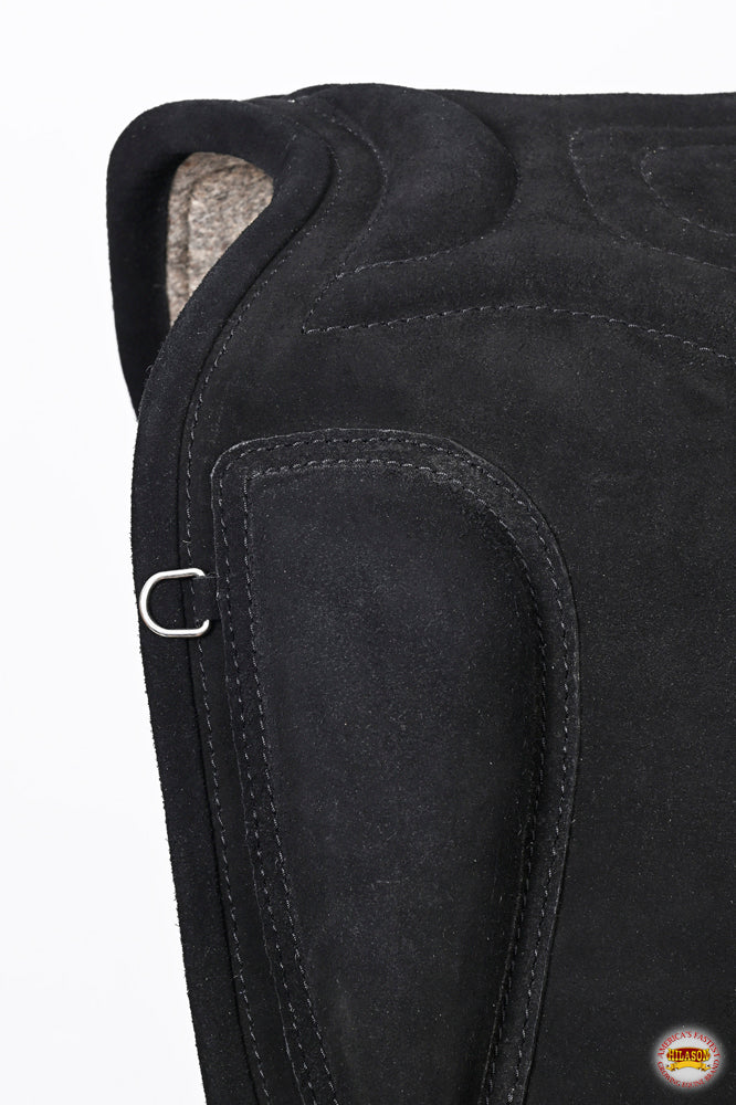 HILASON Western Baretek Bareback Pad Horsemanship Treeless Leather Black | Saddle Riding for Horses