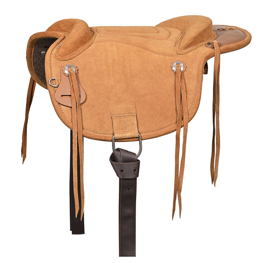 Bareback Pad Saddle Baretek Natural H. Treeless Leather Pad by Hilason – Cowboy and equestrian accessories