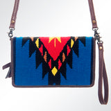 American Darling ORGANISER Upcycled Wool Genuine Leather women bag