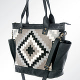 American Darling Tote Saddle Blanket Genuine Leather Western Women Bag Handbag Purse | Travel Bags Cute College Casual for